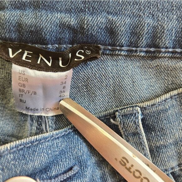 Venus Animal Print Patched Distressed Skinny Jeans - Picture 4 of 4